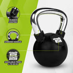 VirtuFit Kettlebell - Rubber/Chroom - 4 kg