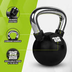 VirtuFit Kettlebell - Rubber/Chroom - 8 kg