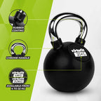 VirtuFit Kettlebell - Rubber/Chroom - 20 kg