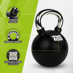 VirtuFit Kettlebell - Rubber/Chroom - 32 kg