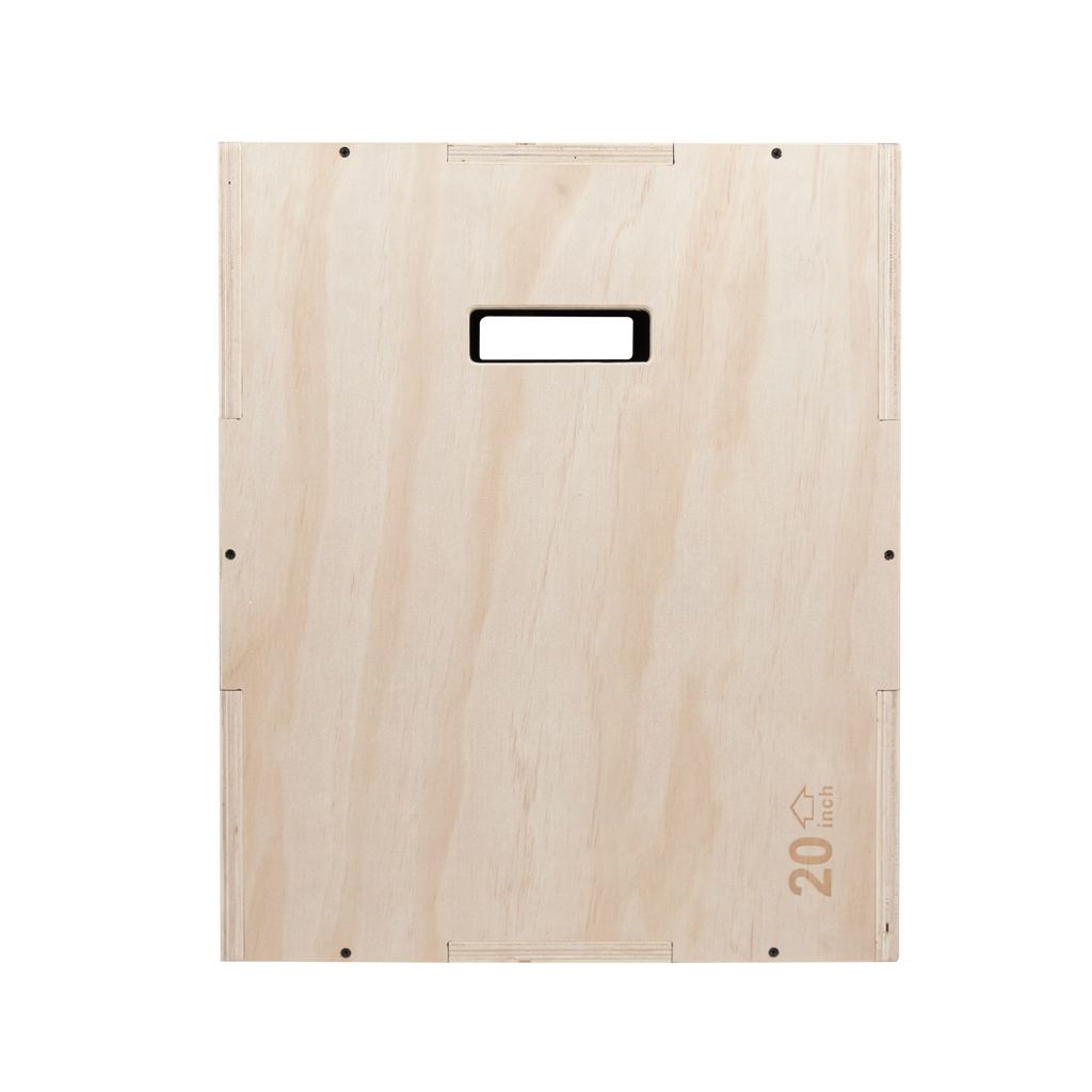 VirtuFit Houten Plyo Box 3-in-1 - Groot - 50 x 60 x 75 cm