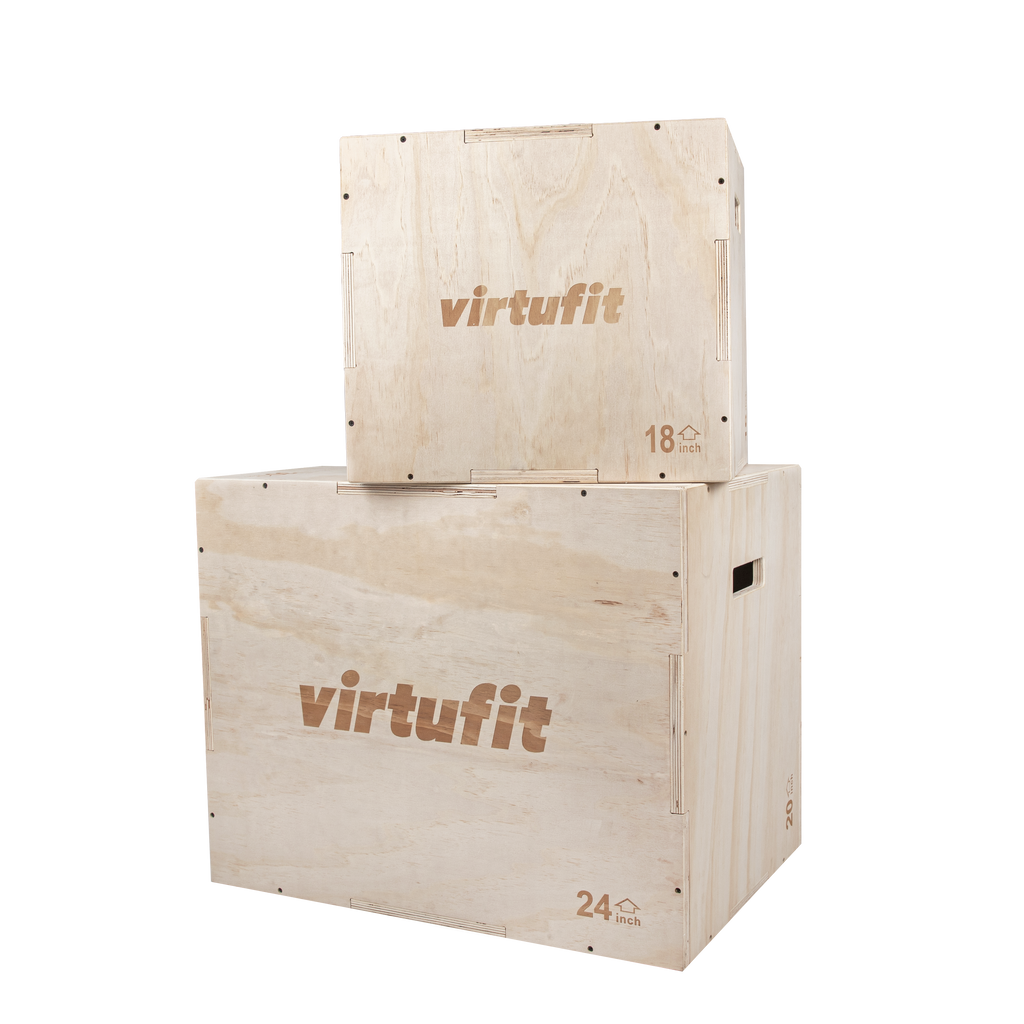VirtuFit Houten Plyo Box 3-in-1 - Klein - 40 x 45 x 50 cm