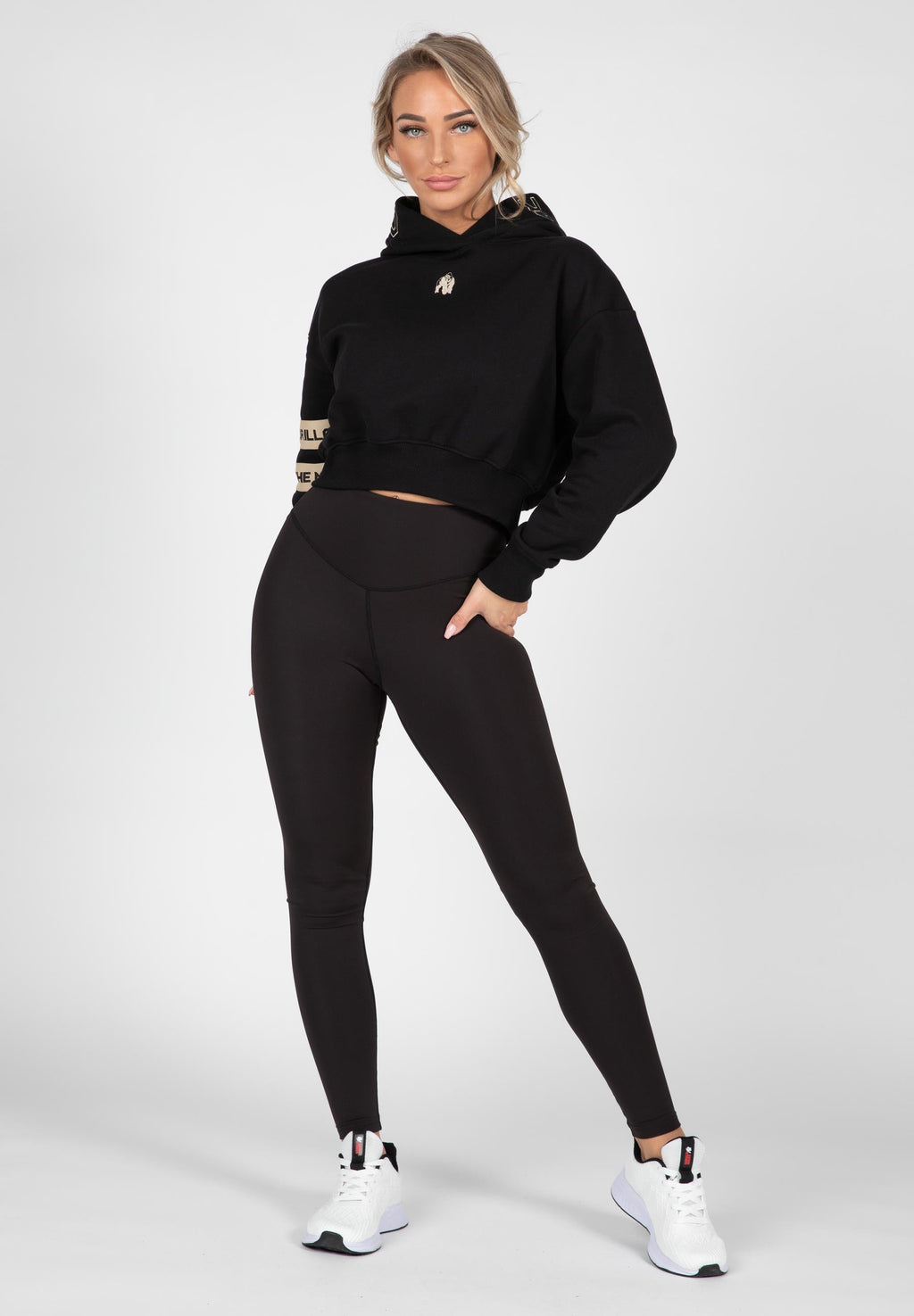 Gorilla Wear Tracey Cropped Hoodie - Zwart