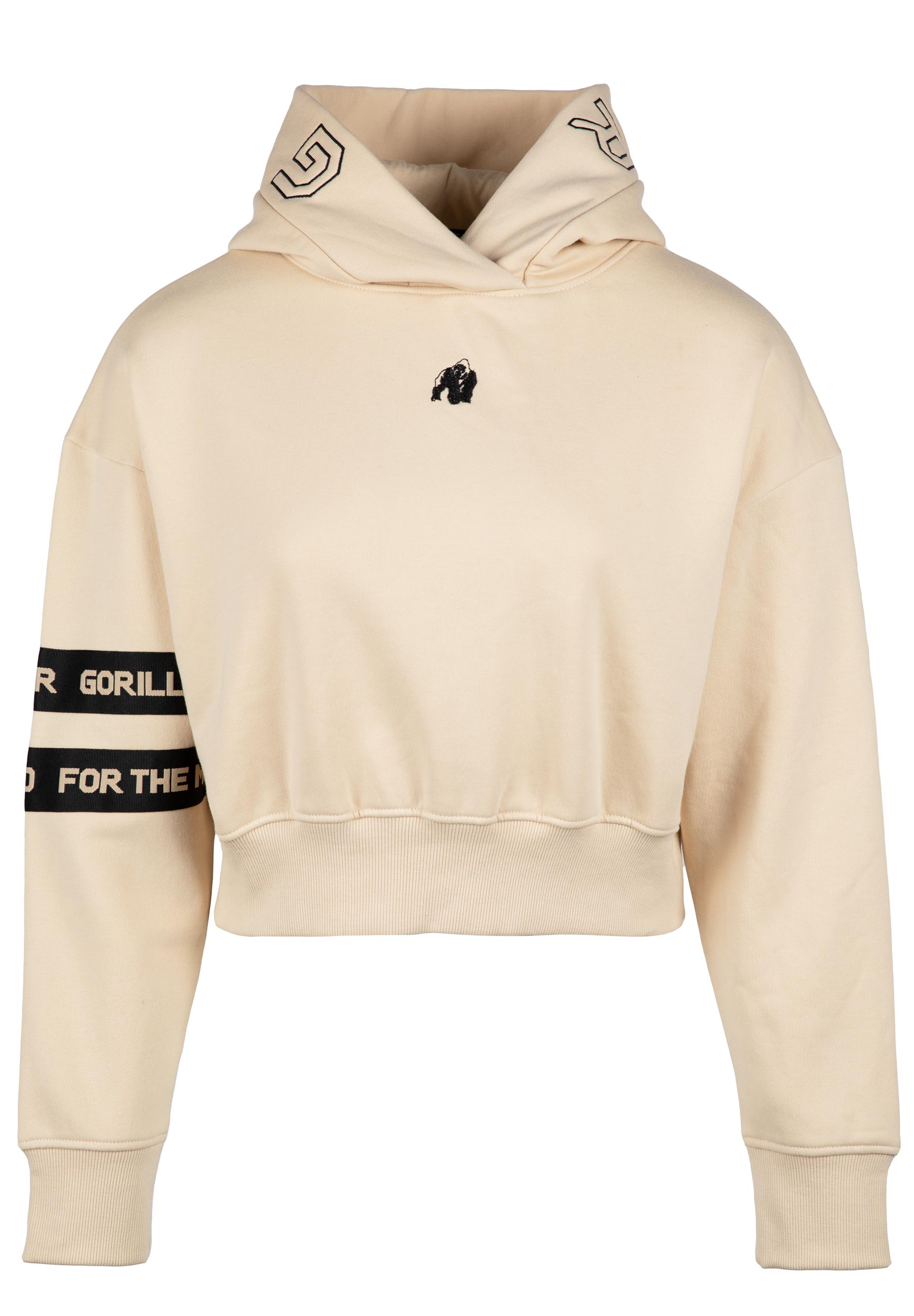 Gorilla Wear Tracey Cropped Hoodie - Beige