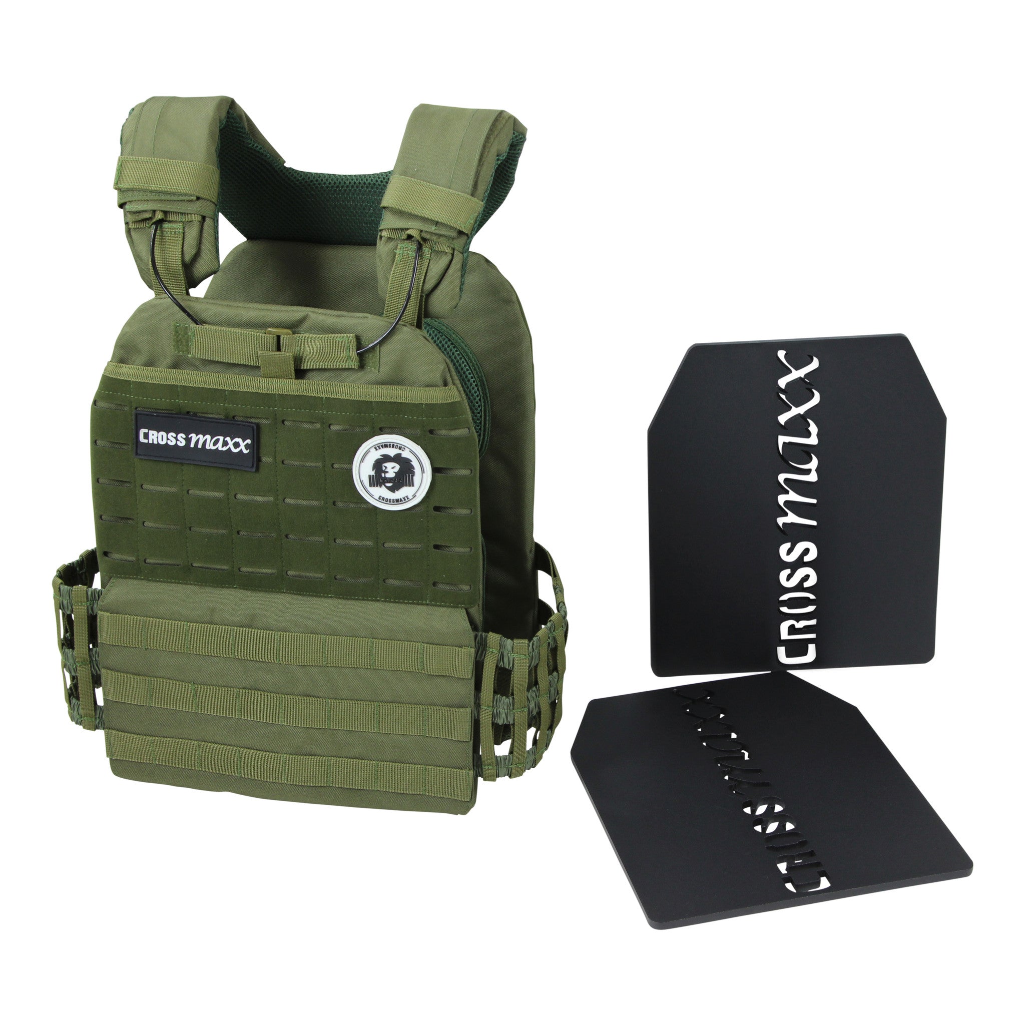 Lifemaxx Crossmaxx Tactical Vest - Gewichtsvest - Groen