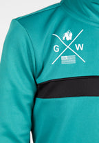 Gorilla Wear Vernon Kids Trainingsjas - Groen/Blauw