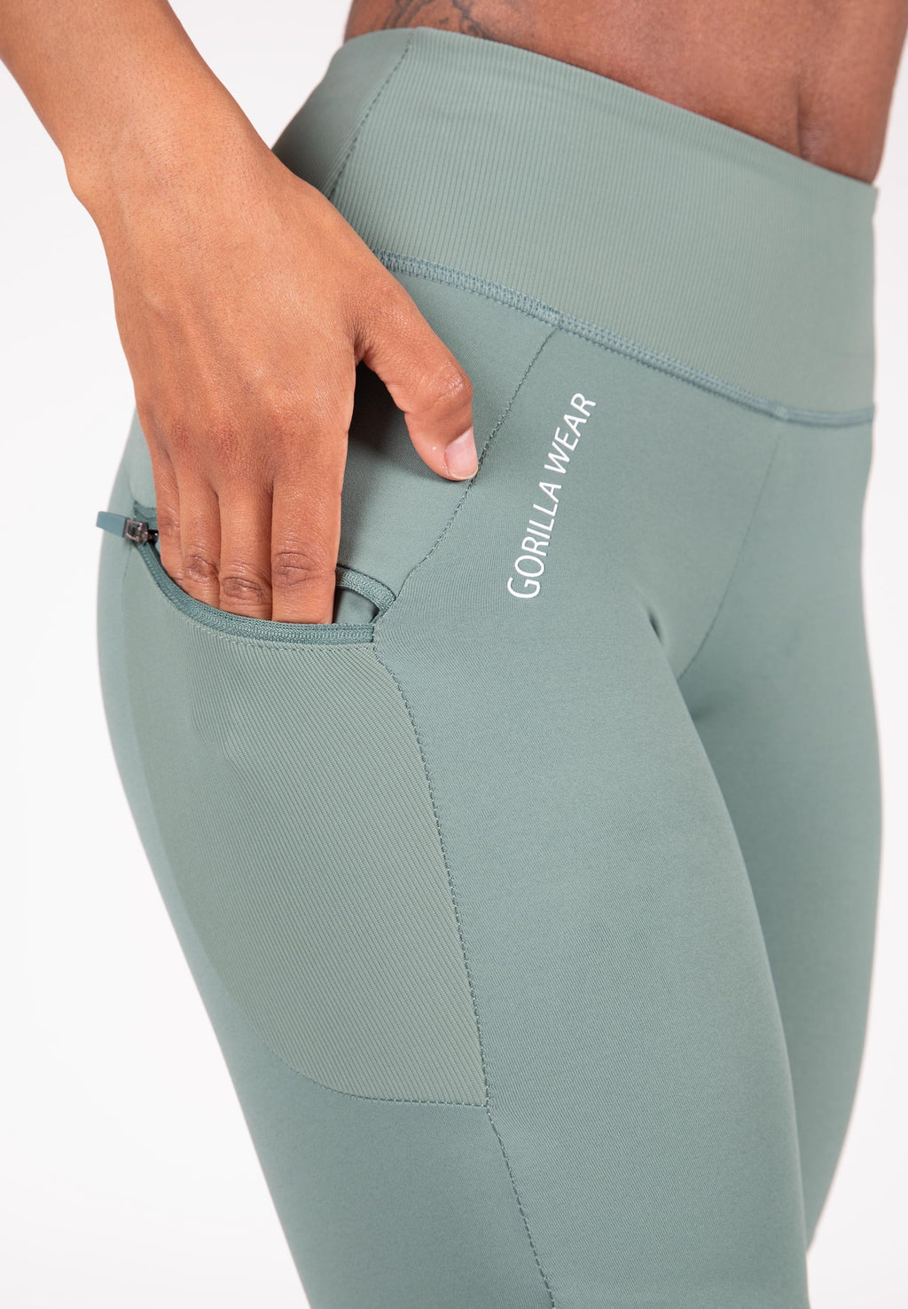 Gorilla Wear Monroe Cropped Legging - Groen