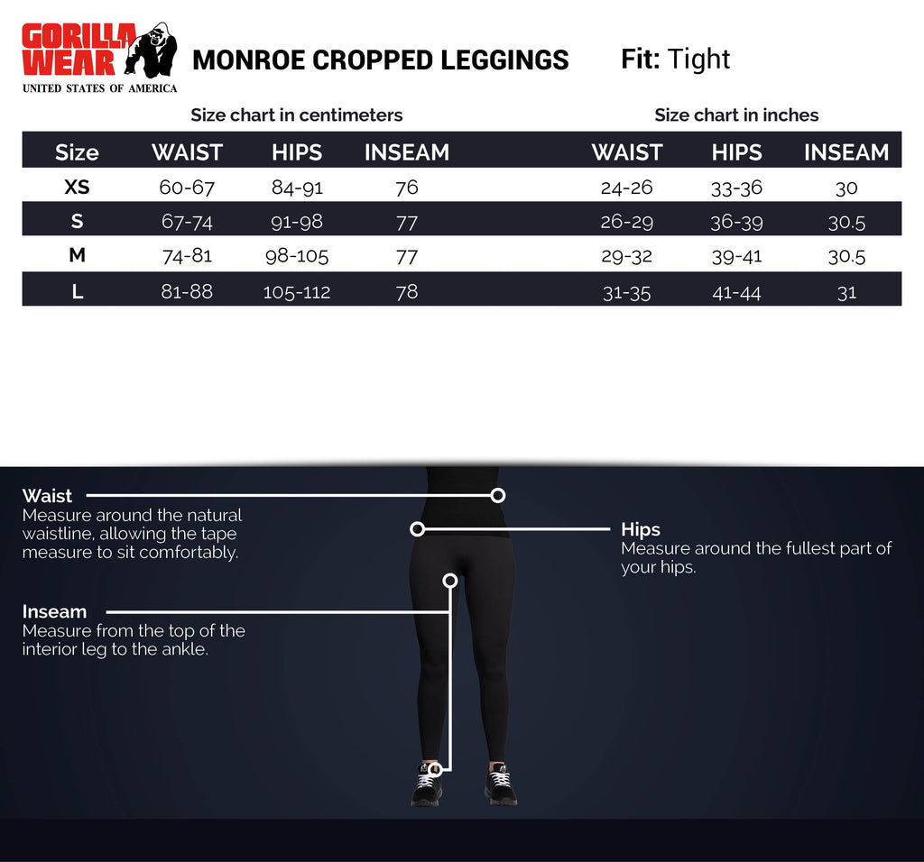 Gorilla Wear Monroe Cropped Legging - Groen