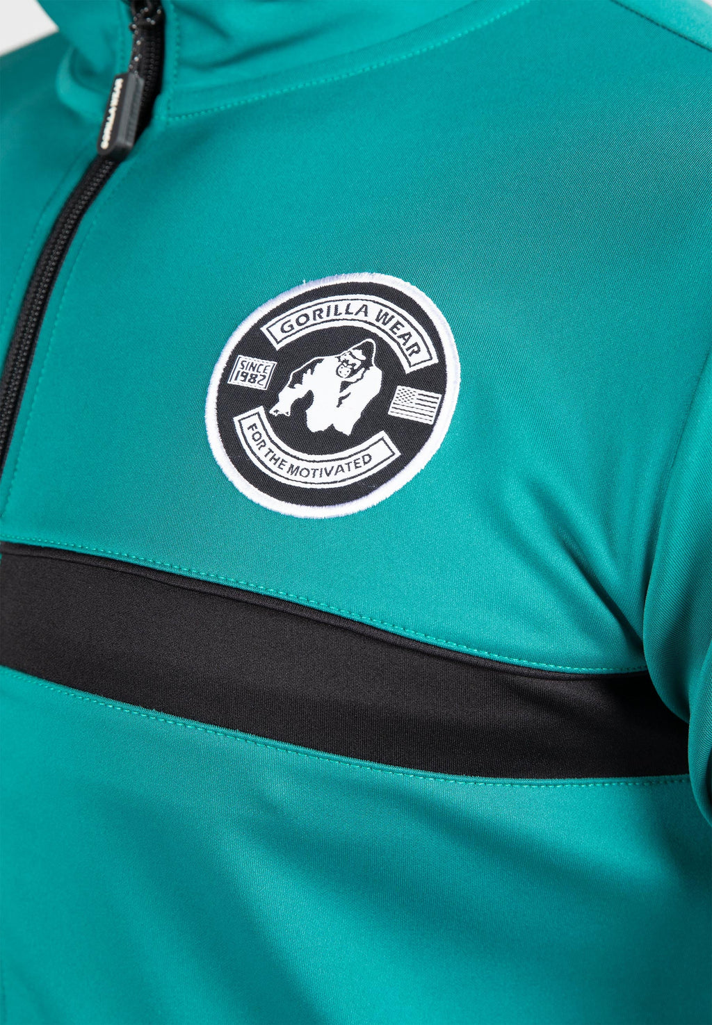 Gorilla Wear Vernon Trainingsjas - Groen/Blauw