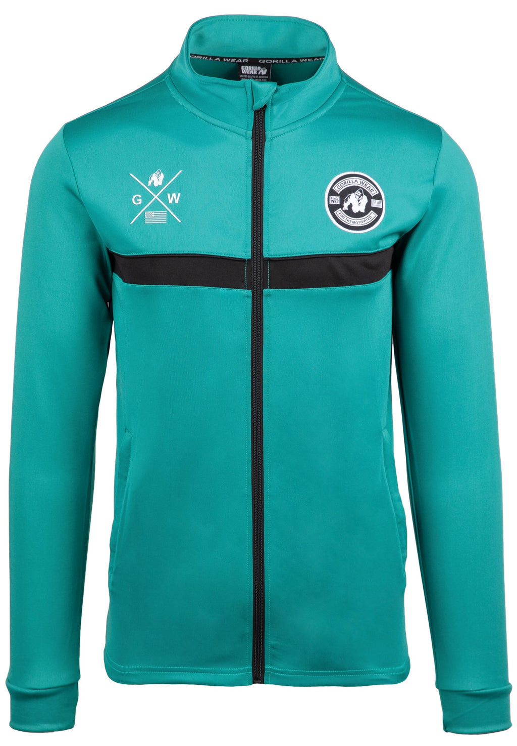 Gorilla Wear Vernon Trainingsjas - Groen/Blauw