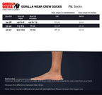 Gorilla Wear Crew Sokken 1-Pack - Wit