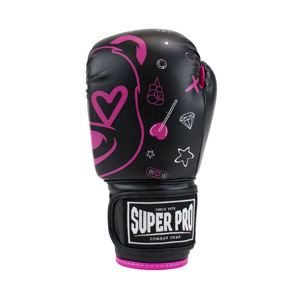 Super Pro Combat Gear Bokshandschoenen Kids Bear - Zwart/Roze