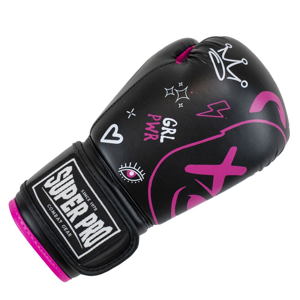 Super Pro Combat Gear Bokshandschoenen Kids Bear - Zwart/Roze