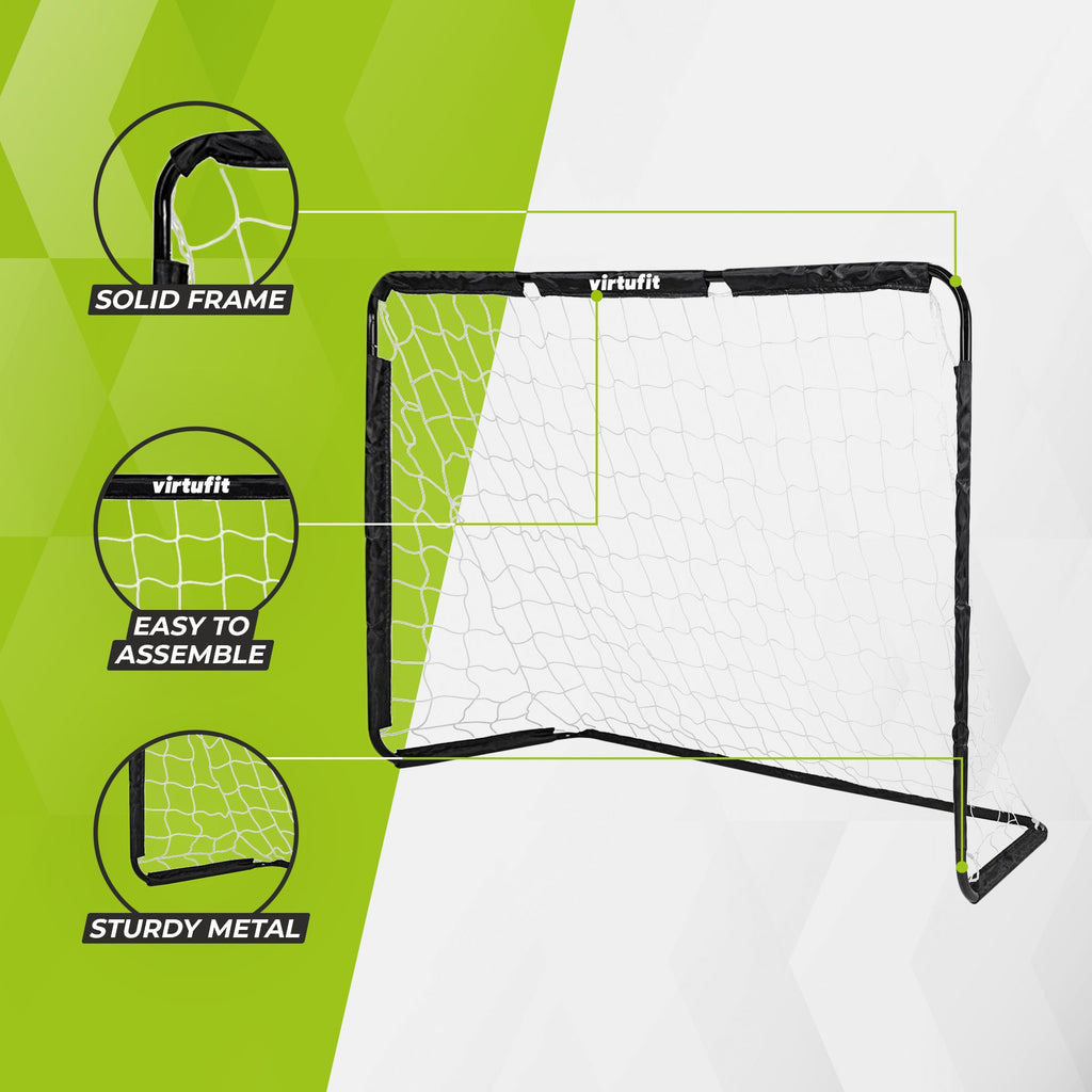 VirtuFit Voetbaldoel met Doelwand - Voetbal Goal - 180 x 120 cm