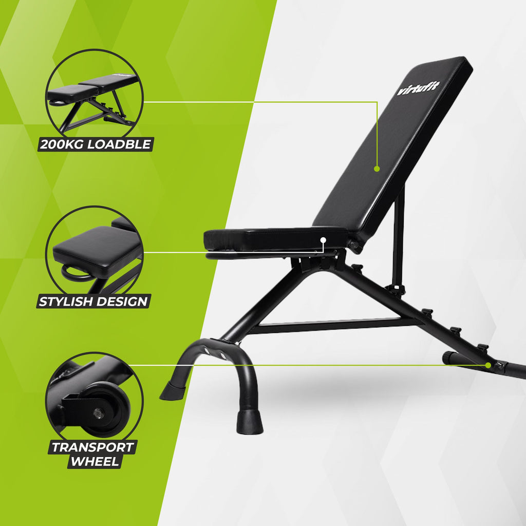 VirtuFit Multifunctionele Verstelbare Fitnessbank