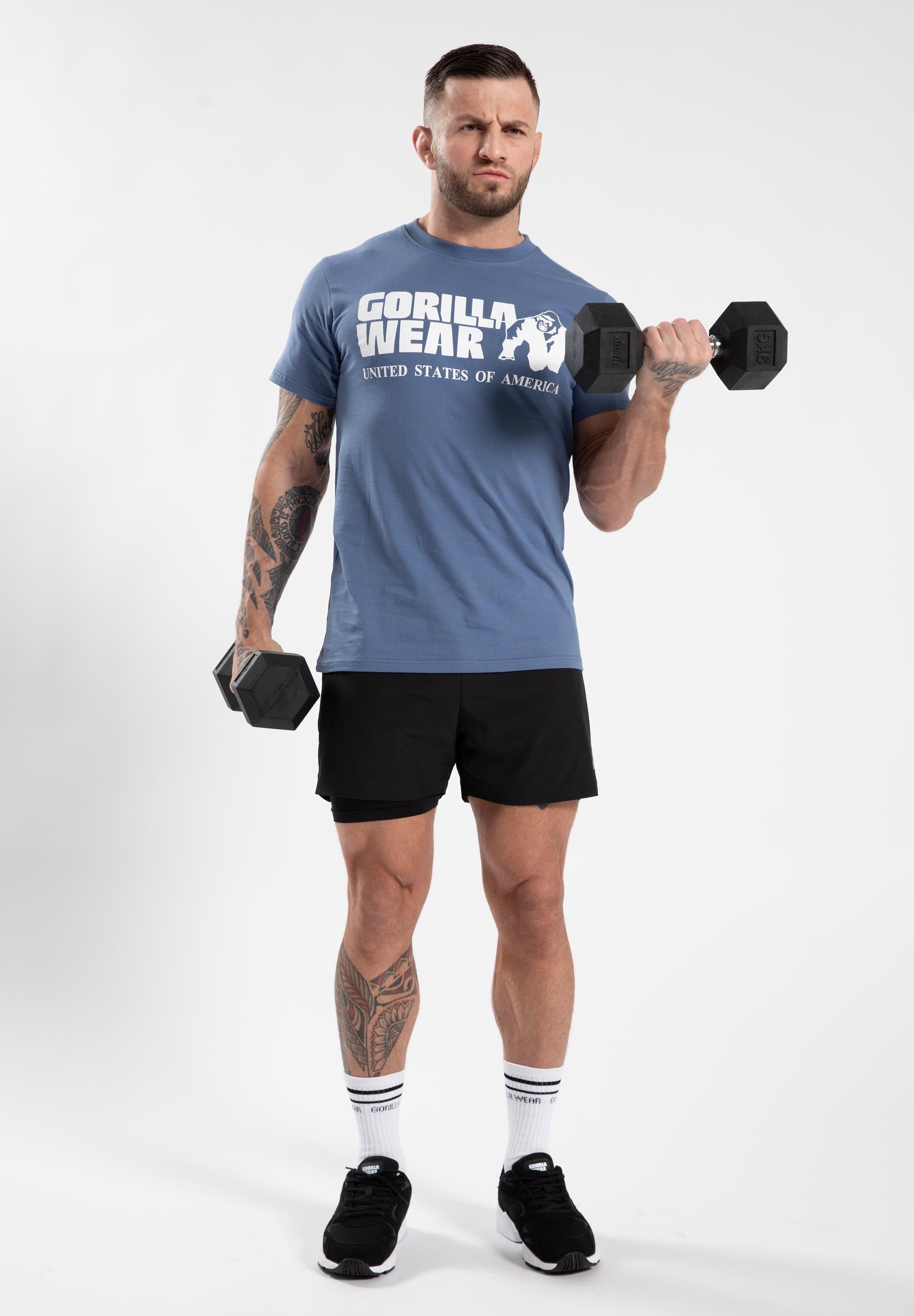 Gorilla Wear Classic T-shirt - Coronet Blauw