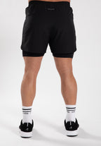 Gorilla Wear Cortez 2-in-1 Shorts - Zwart