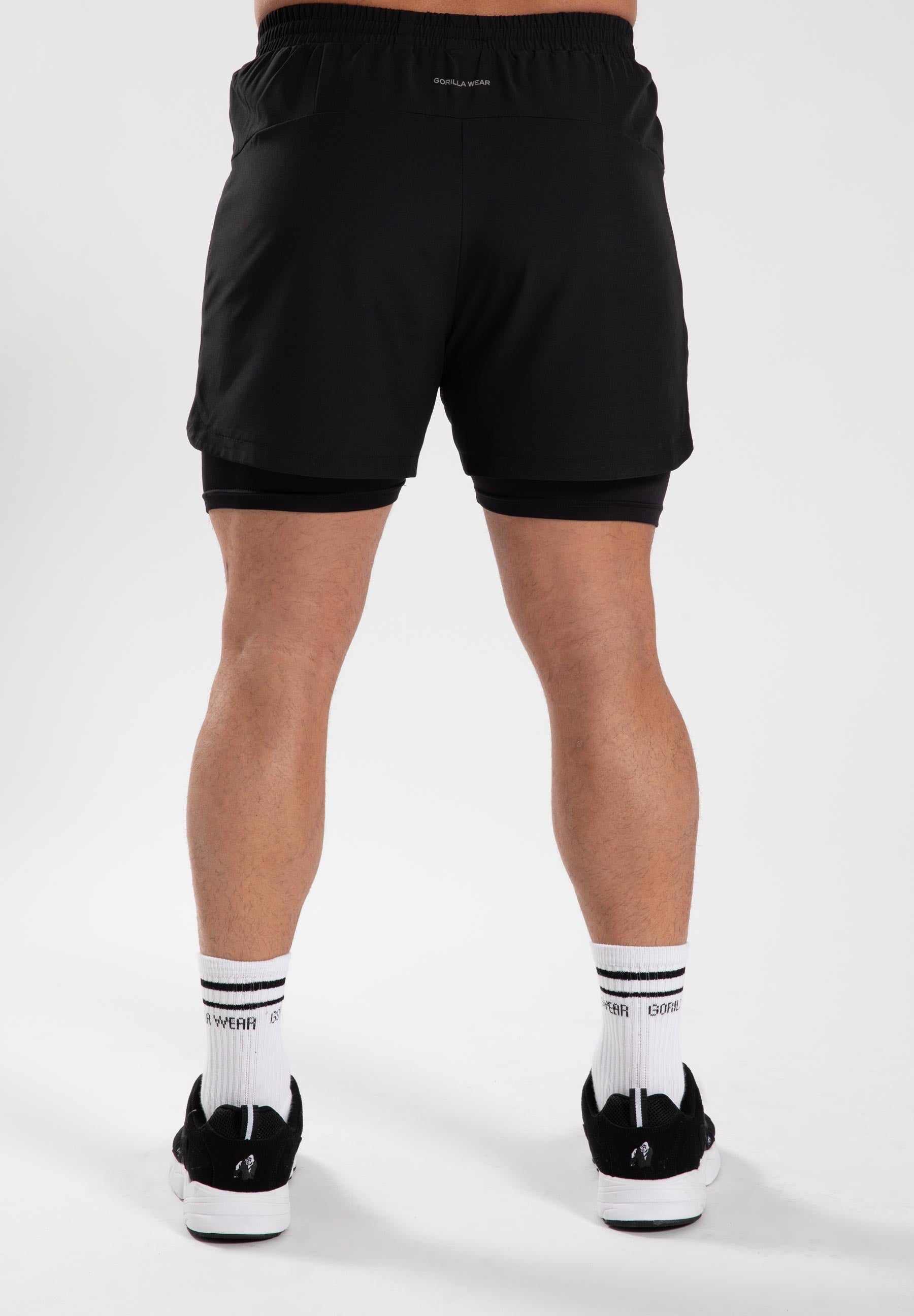 Gorilla Wear Cortez 2-in-1 Shorts - Zwart