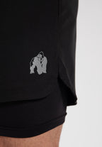 Gorilla Wear Cortez 2-in-1 Shorts - Zwart
