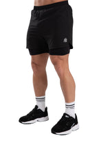 Gorilla Wear Cortez 2-in-1 Shorts - Zwart