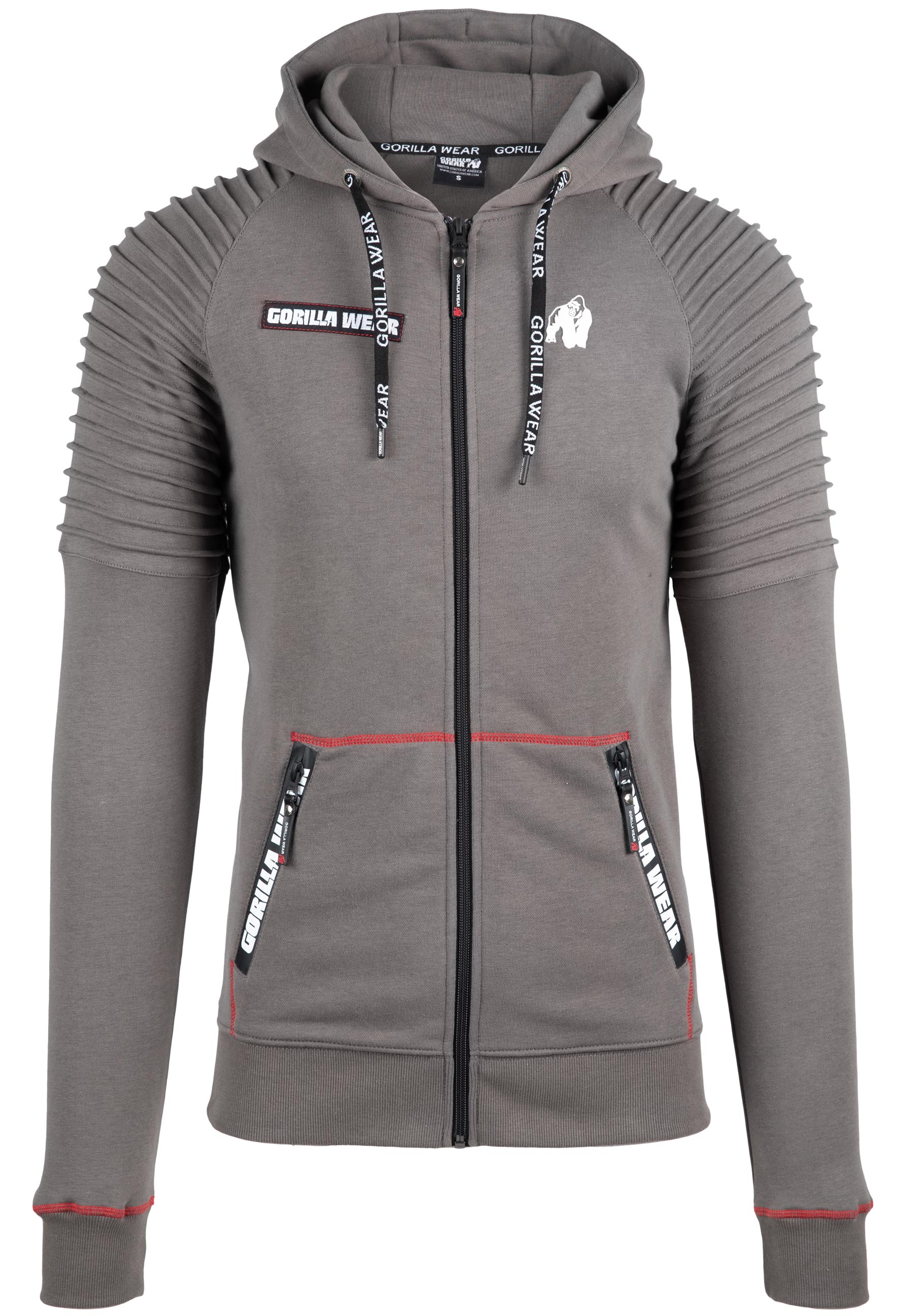 Gorilla Wear Georgia Vest met Capuchon - Grijs