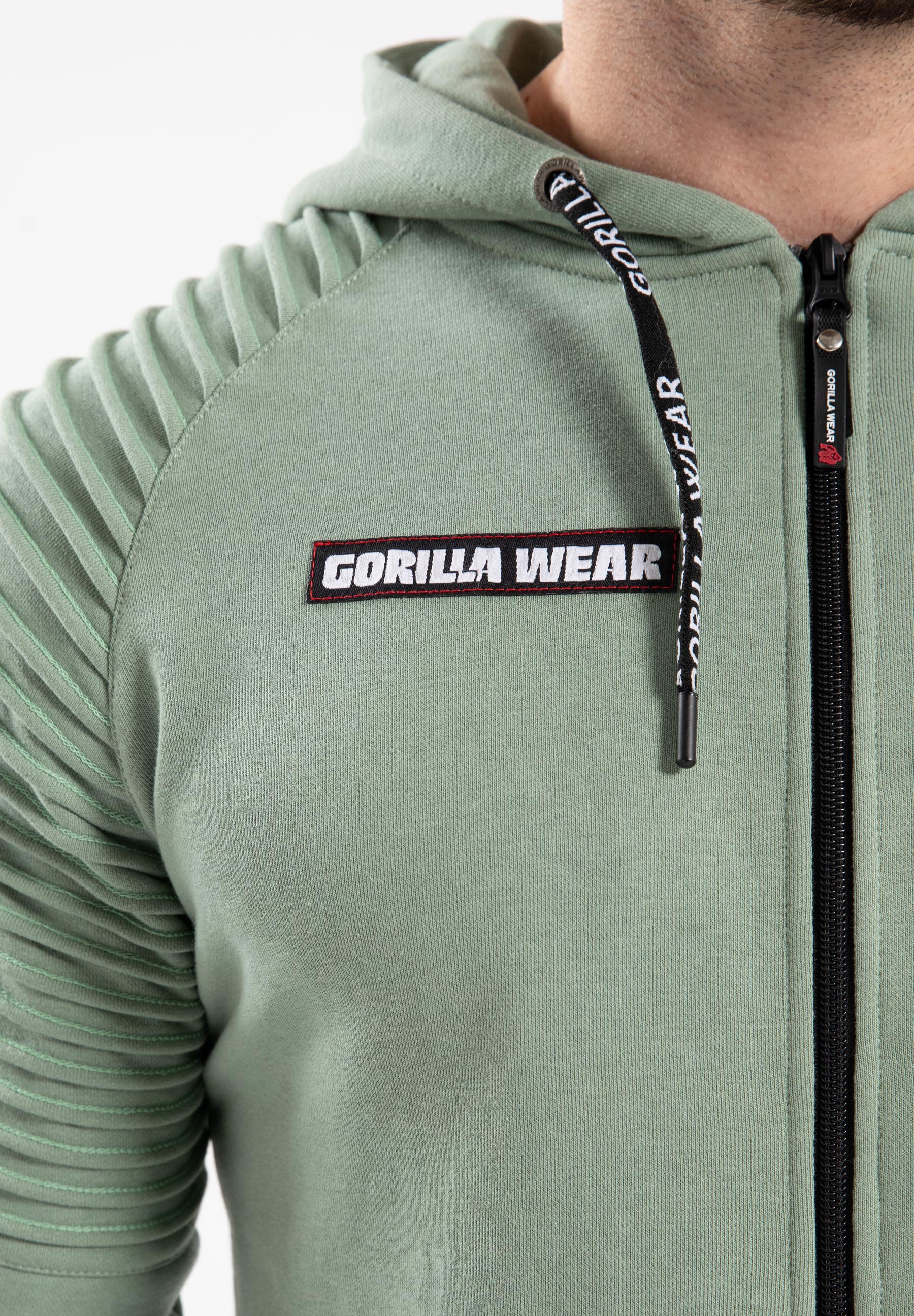 Gorilla Wear Georgia Vest met Capuchon - Groen