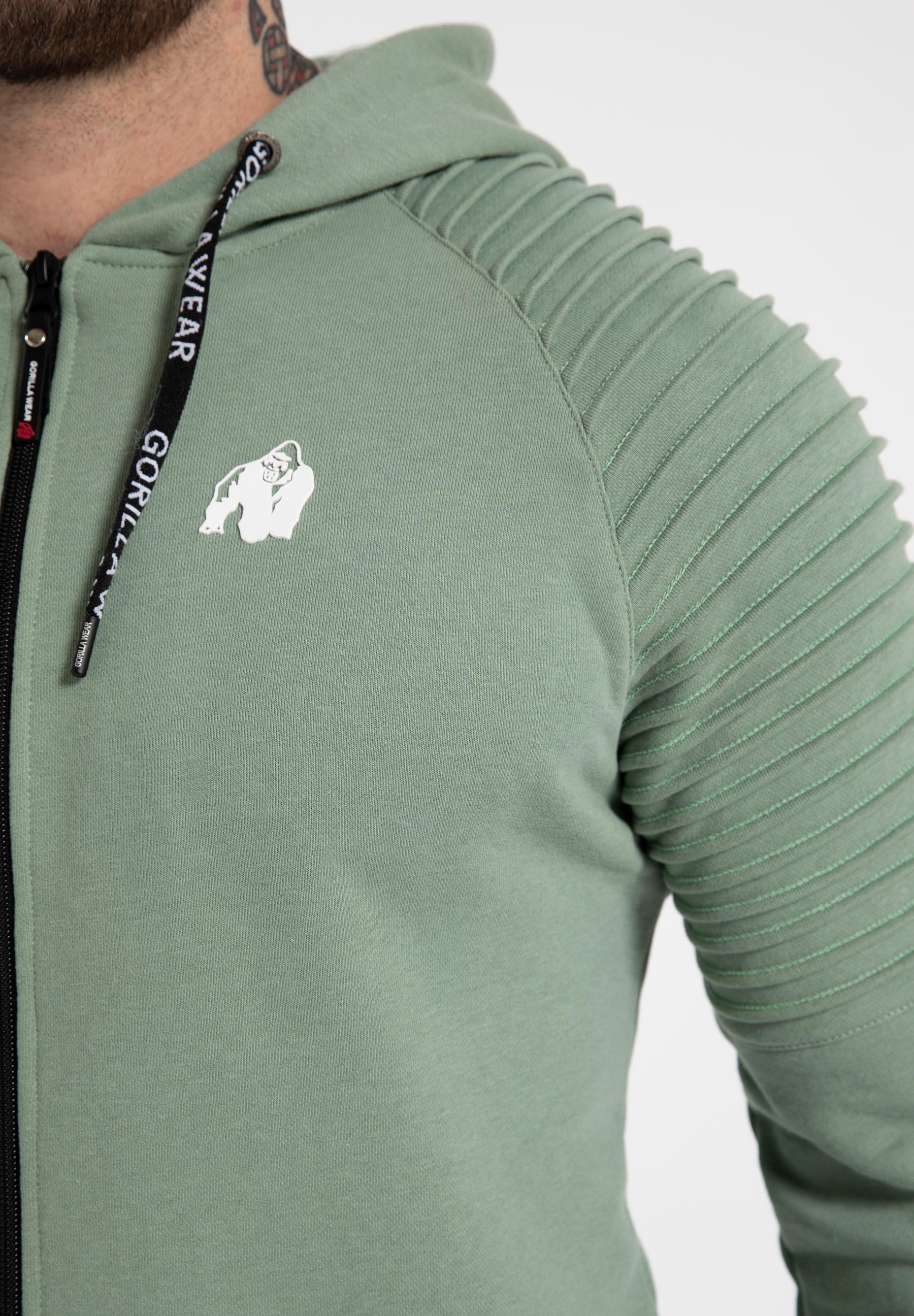 Gorilla Wear Georgia Vest met Capuchon - Groen