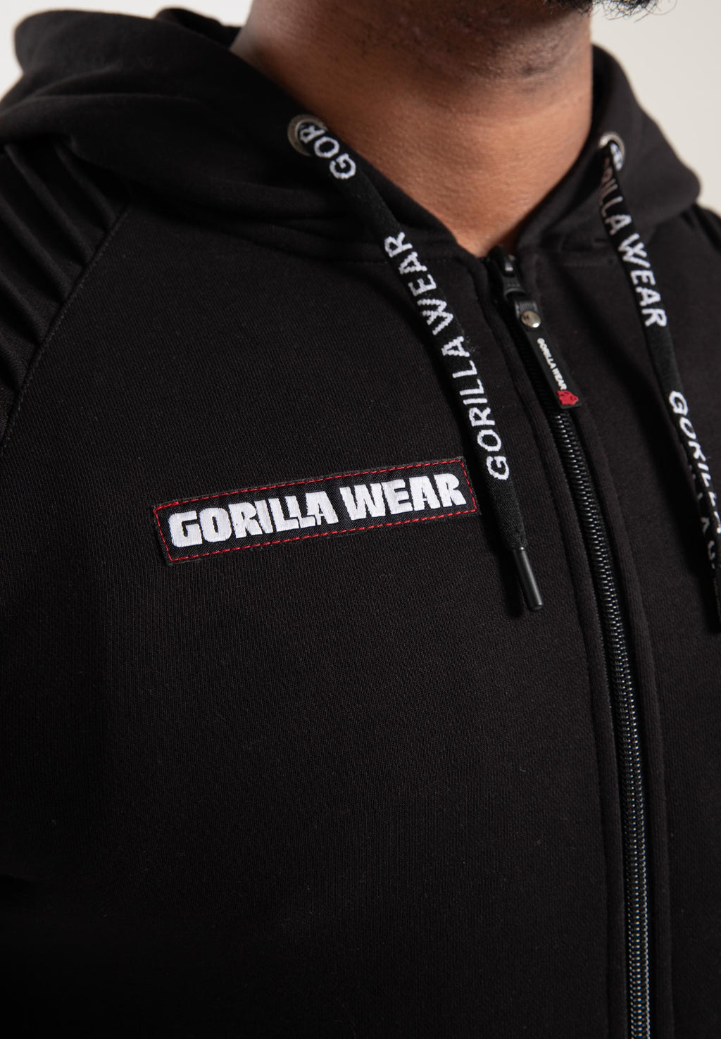 Gorilla Wear Georgia Vest met Capuchon - Zwart