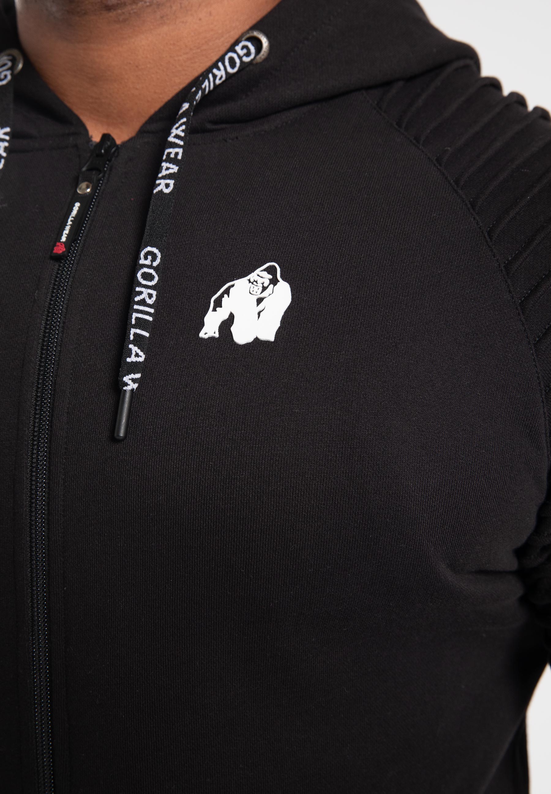 Gorilla Wear Georgia Vest met Capuchon - Zwart