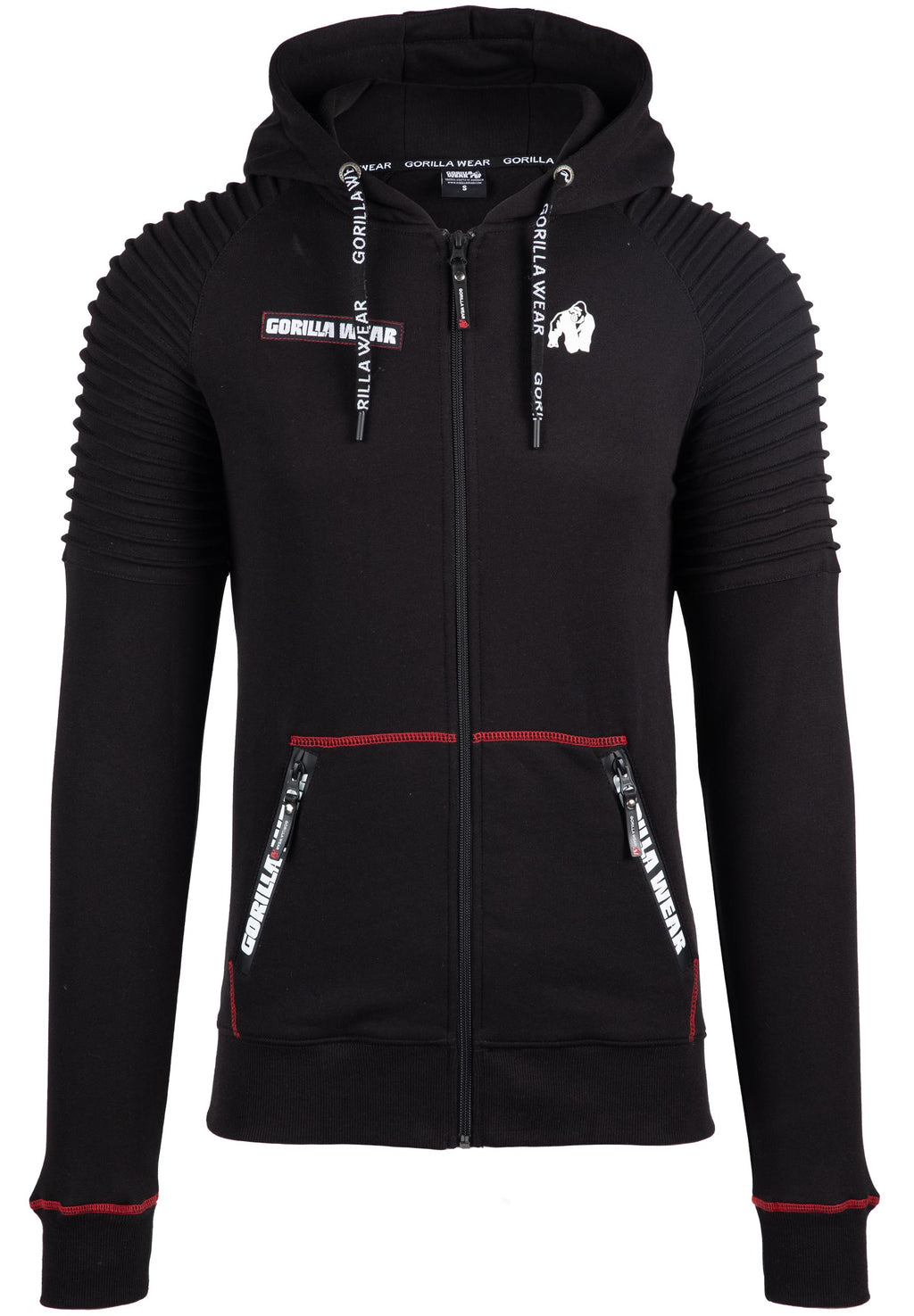 Gorilla Wear Georgia Vest met Capuchon - Zwart