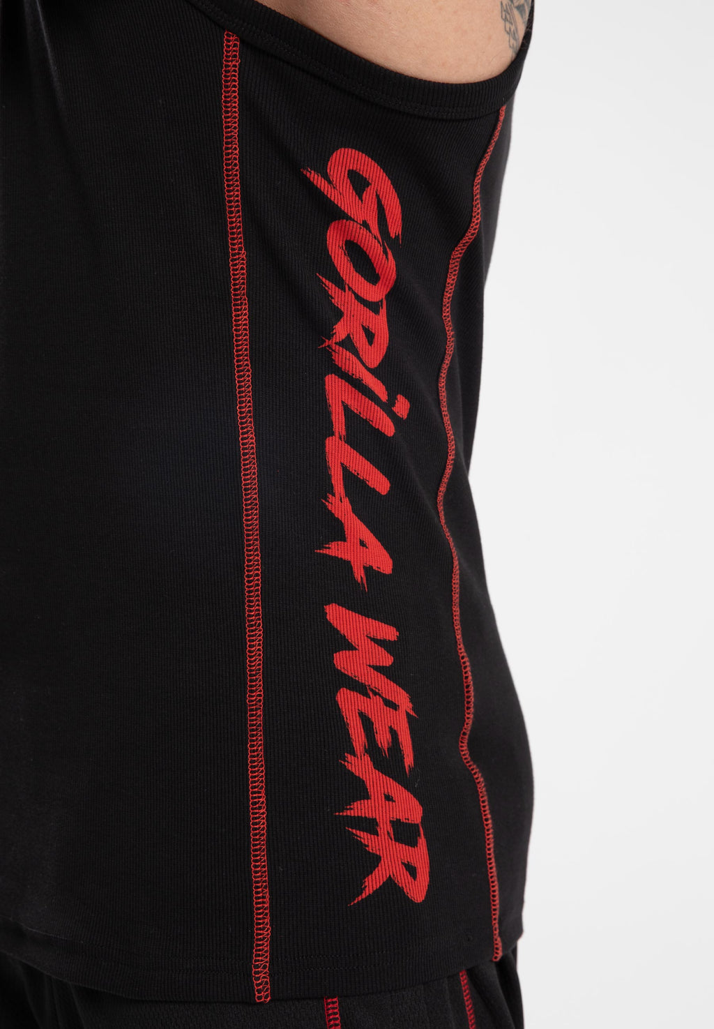 Gorilla Wear Monterey Tank Top - Zwart/Rood