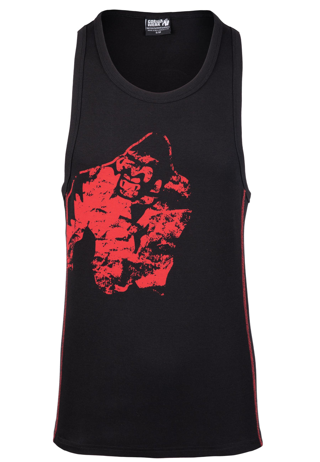 Gorilla Wear Monterey Tank Top - Zwart/Rood