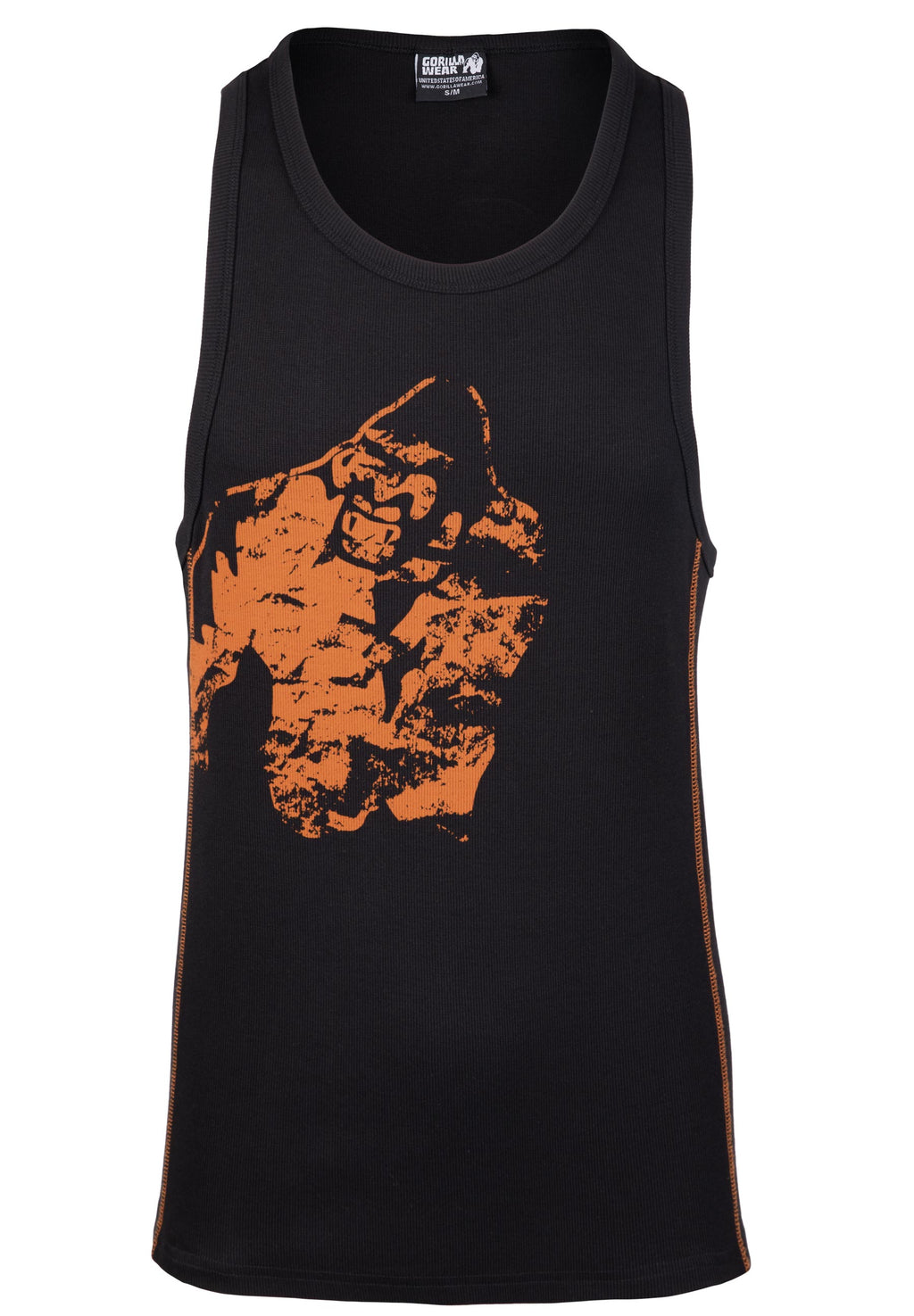 Gorilla Wear Monterey Tank Top - Zwart/Oranje