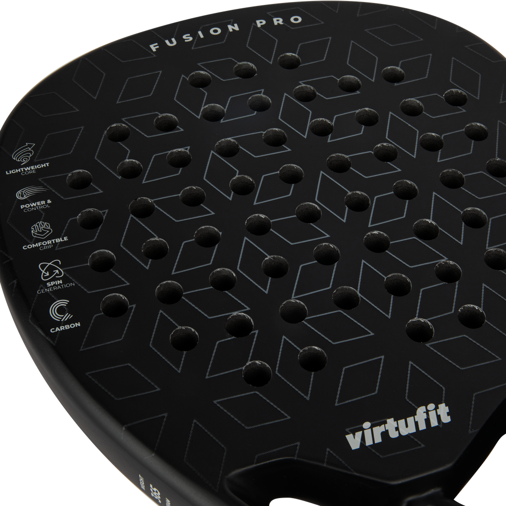 VirtuFit Fusion Pro Padel Racket - Zwart - Silver