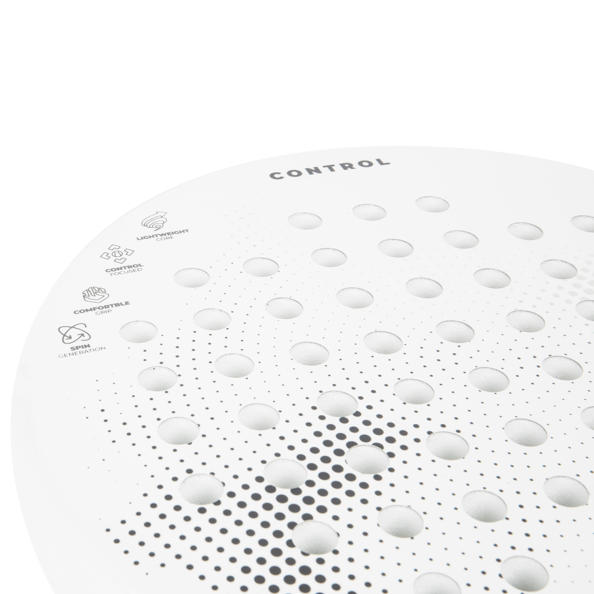 VirtuFit Control Padel Racket - Wit - Zwart - Tweedekans