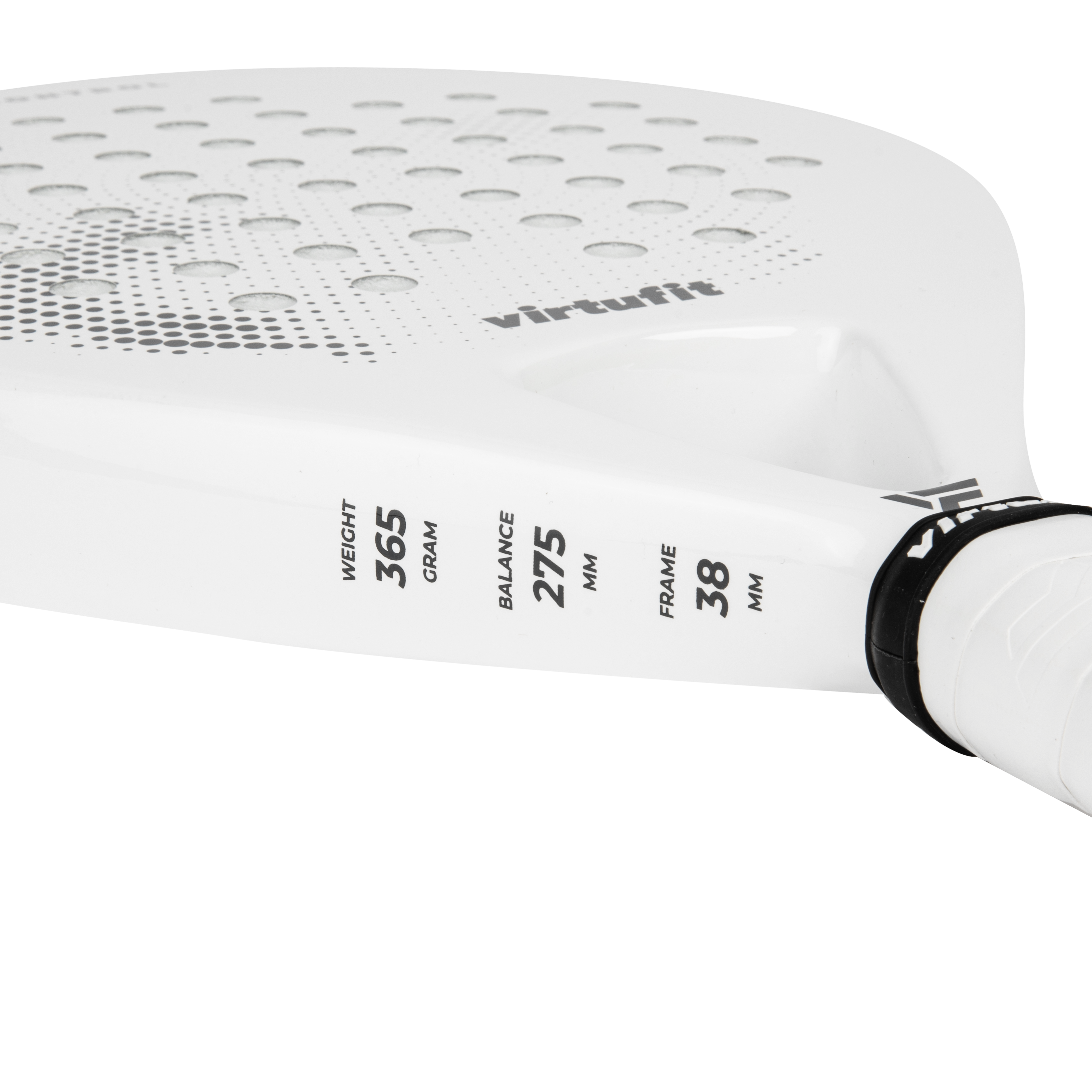 VirtuFit Control Padel Racket - Wit - Zwart