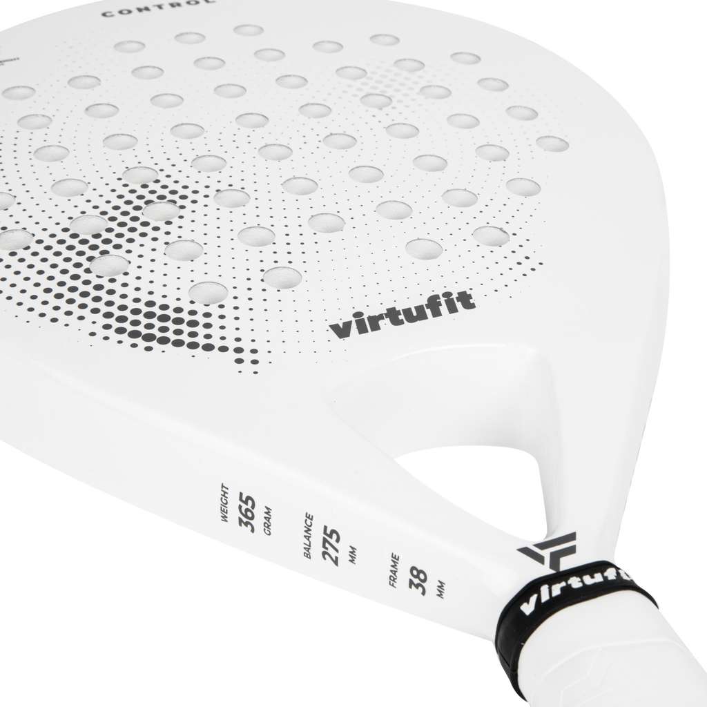 VirtuFit Control Padel Racket - Wit - Zwart