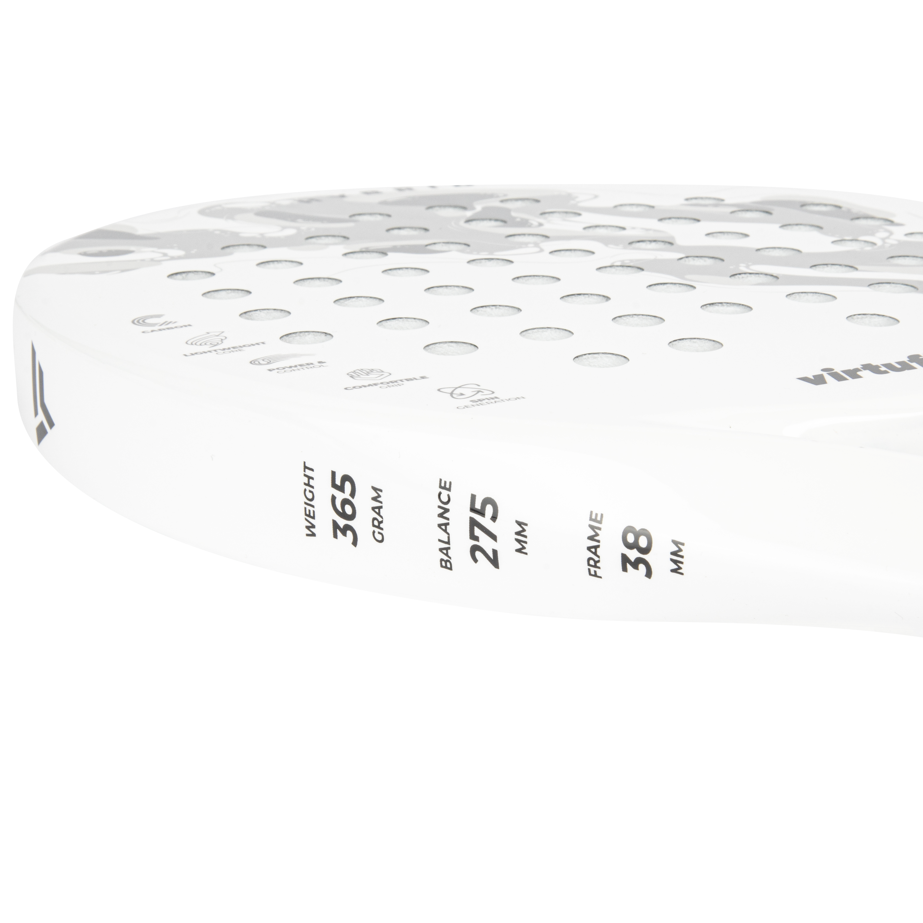 VirtuFit Hybrid Padel Racket - Wit - Grijs