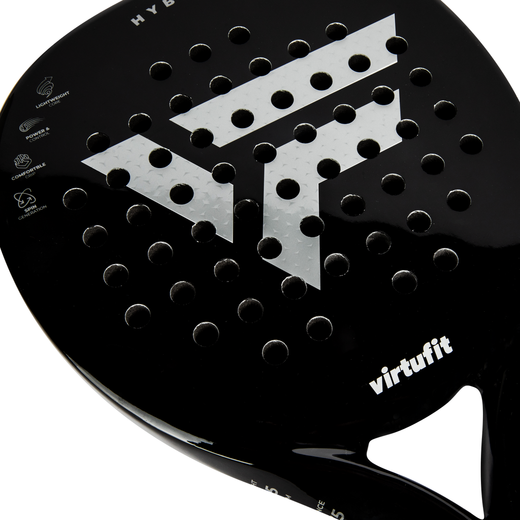 VirtuFit Hybrid Padel Racket - Zwart - Silver