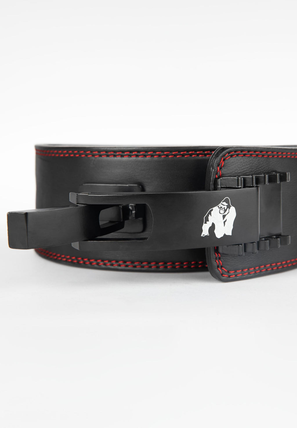 Gorilla Wear Halterriem - 4 Inch Premium Leather Lever Belt - Zwart
