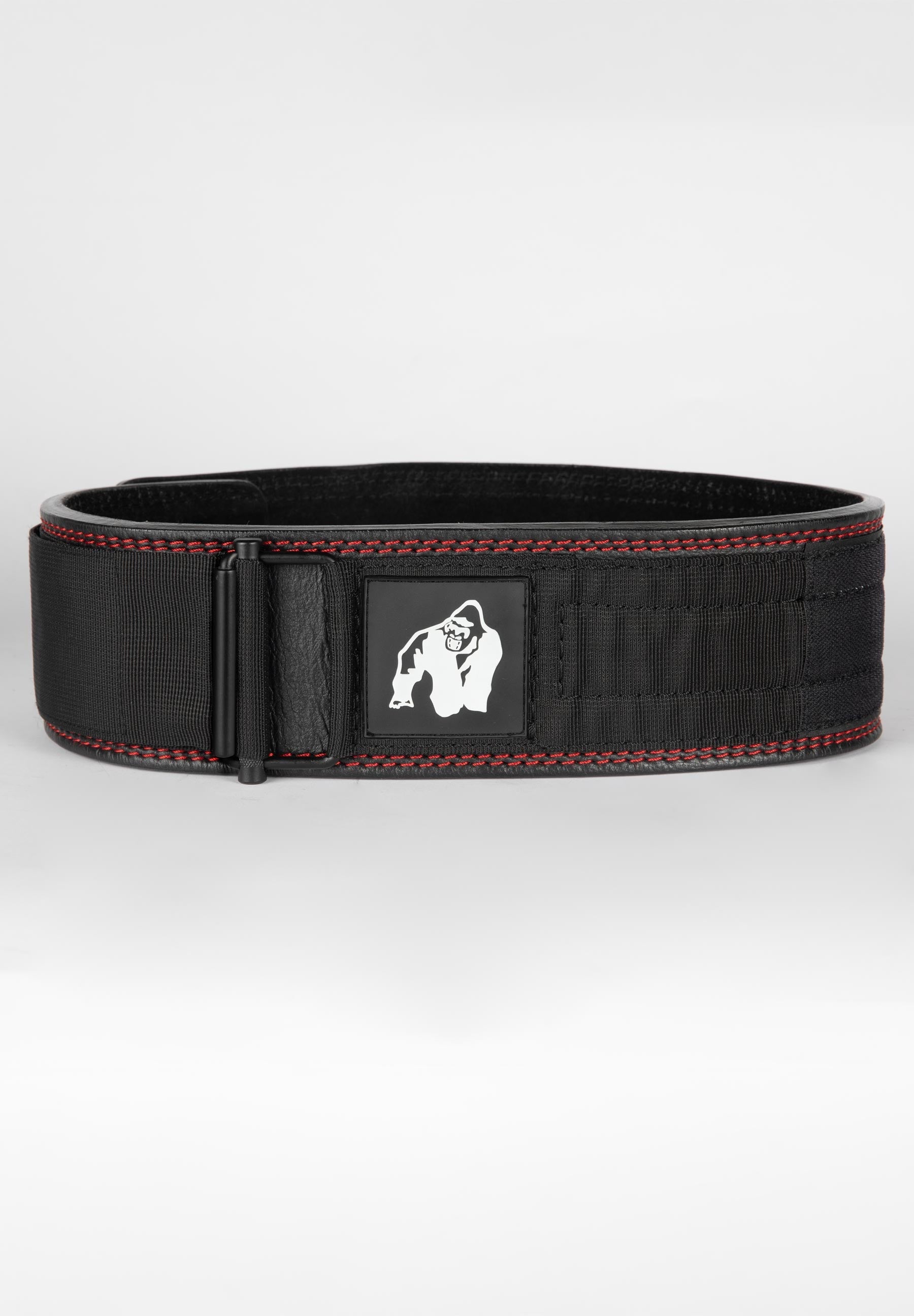 Gorilla Wear Halterriem - 4 Inch Premium Leather Lifting Belt - Zwart