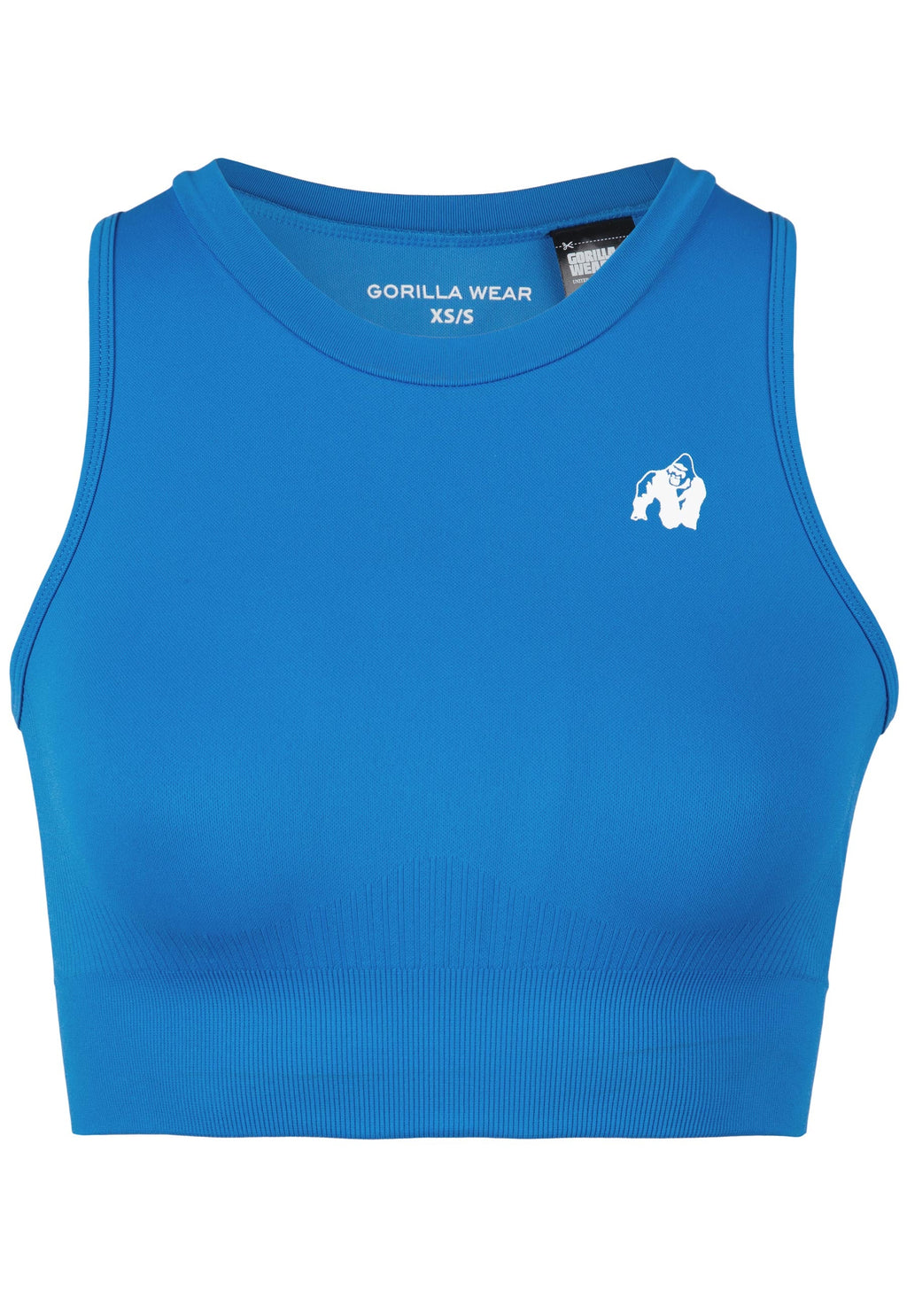 Gorilla Wear Olivia Seamless Crop Top - Blauw