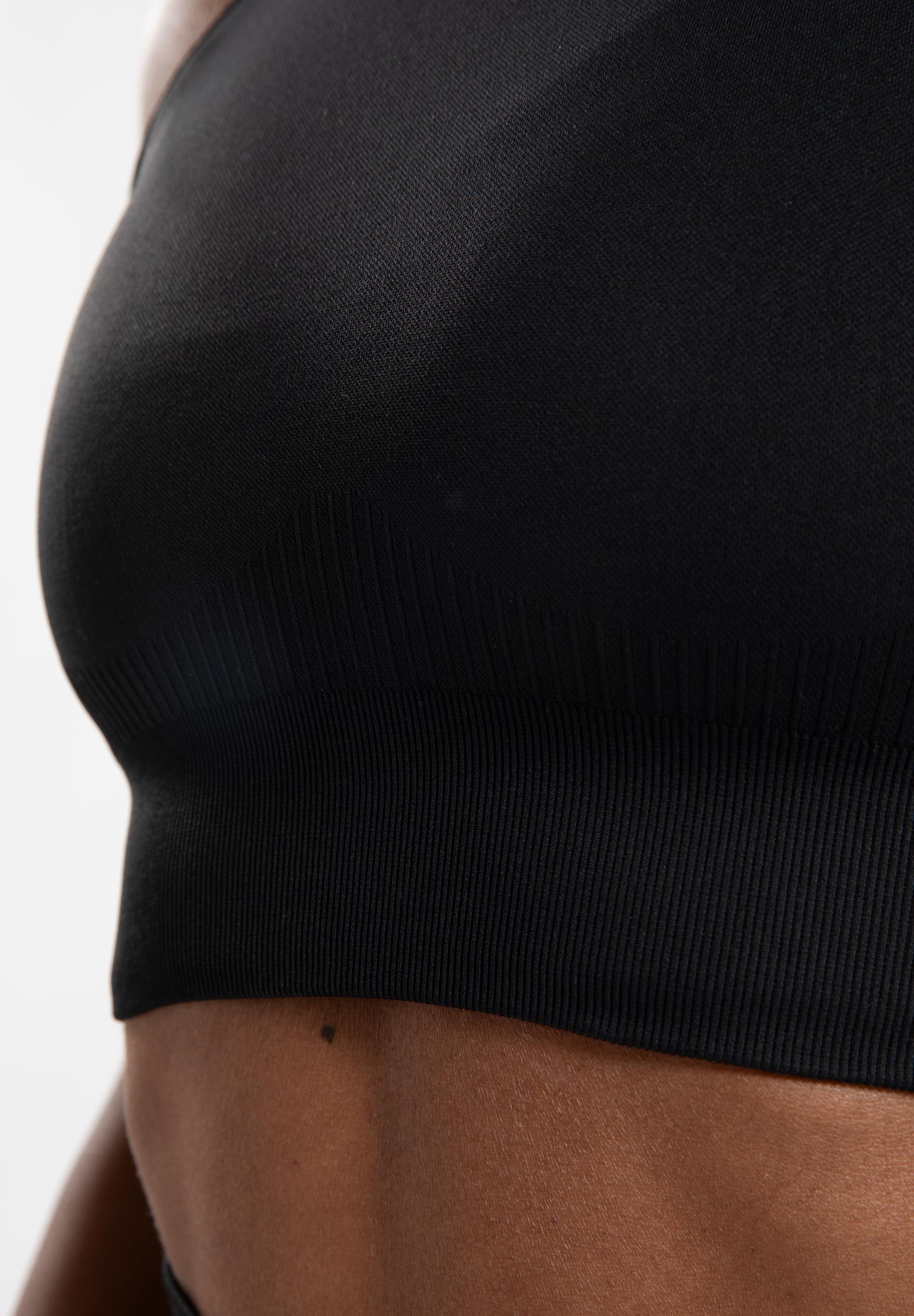 Gorilla Wear Olivia Seamless Crop Top - Zwart