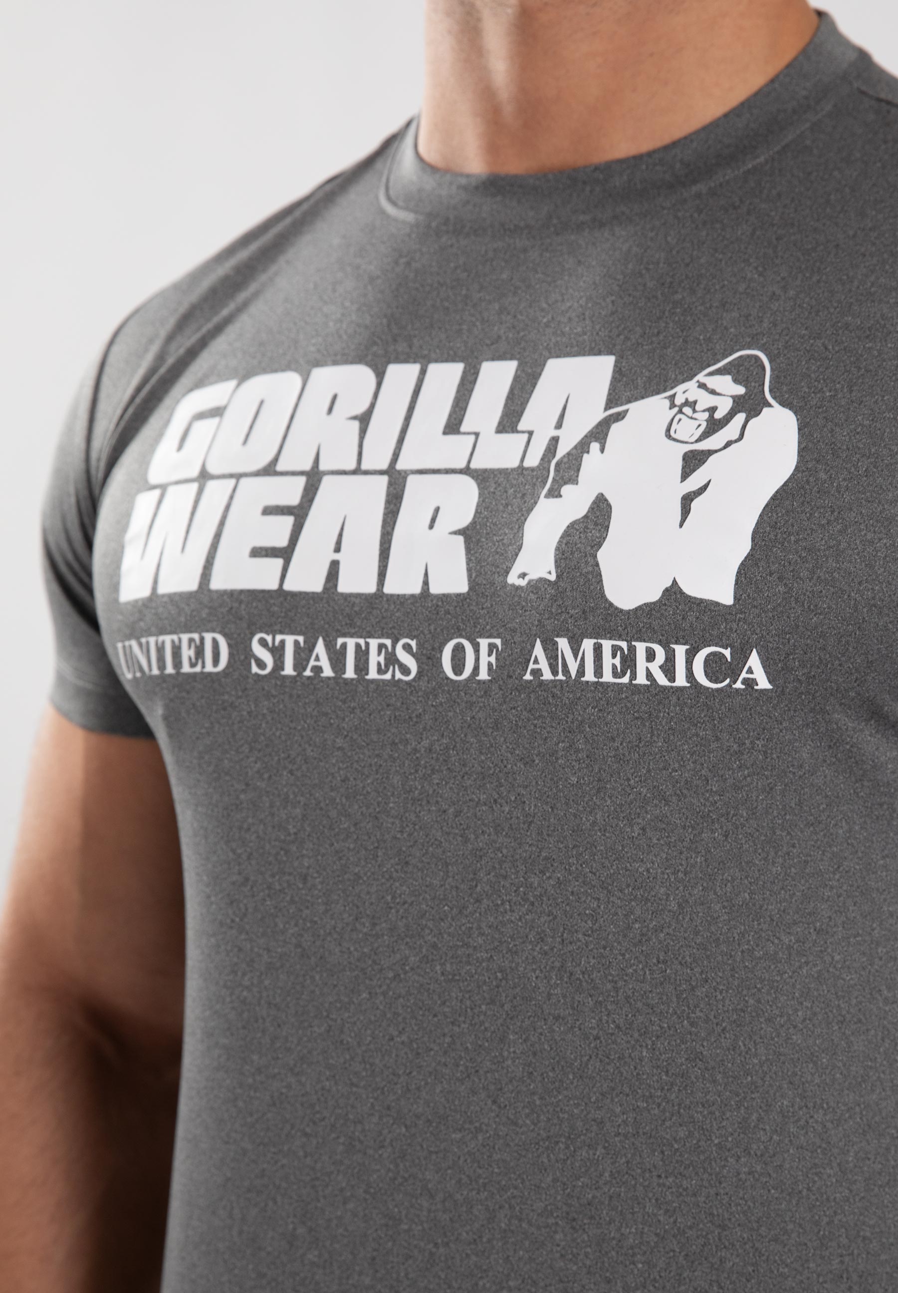 Gorilla Wear Classic Training T-shirt - Grijs Gemêleerd