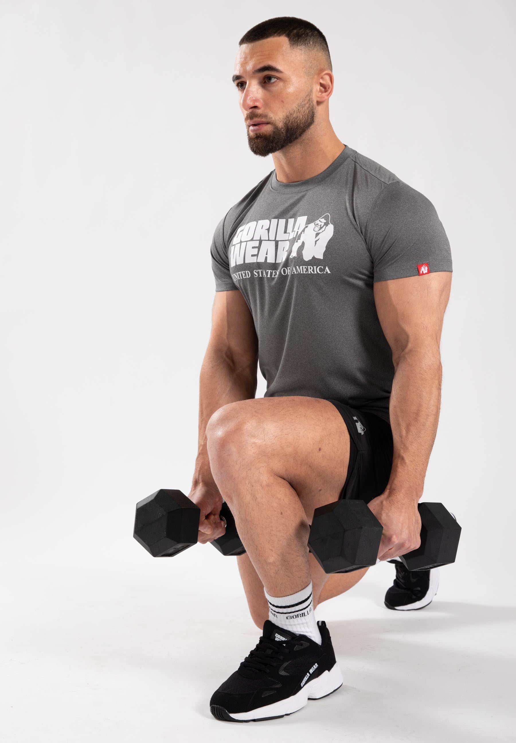 Gorilla Wear Classic Training T-shirt - Grijs Gemêleerd