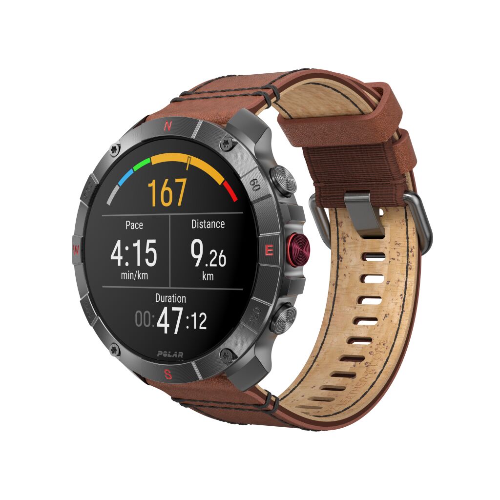 Polar Grit X2 Pro Titan Premium Outdoor Smart Watch - Brons/Zwart - S/L