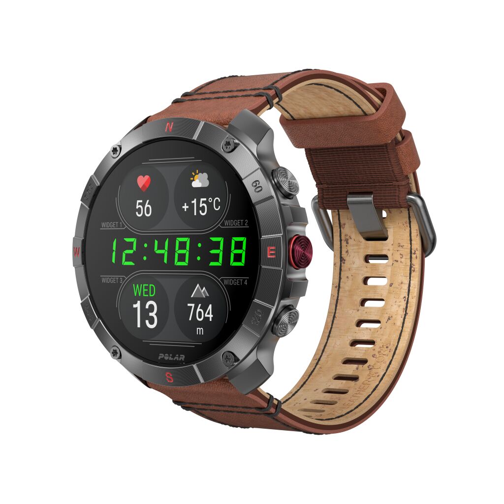 Polar Grit X2 Pro Titan Premium Outdoor Smart Watch - Brons/Zwart - S/L