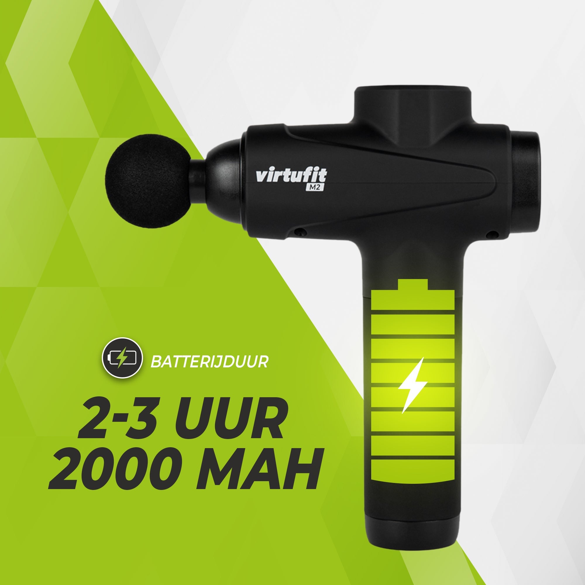 VirtuFit M2 Basic Massage Gun - 6 Opzetstukken