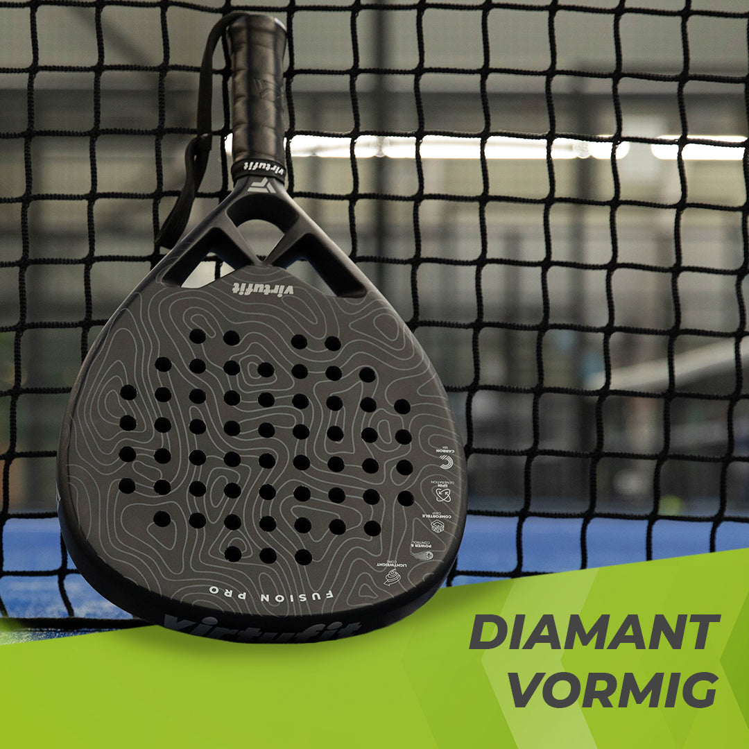 VirtuFit Fusion Pro Padel Racket - Zwart - Grijs