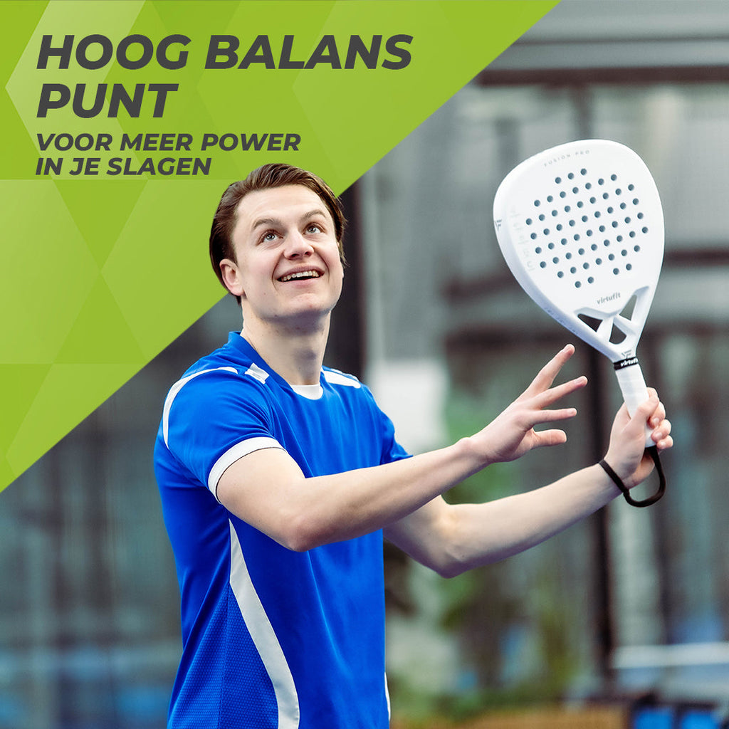 VirtuFit Fusion Pro Padel Racket - Zwart - Grijs